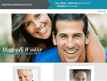 Tablet Screenshot of martinandwinklerdds.com
